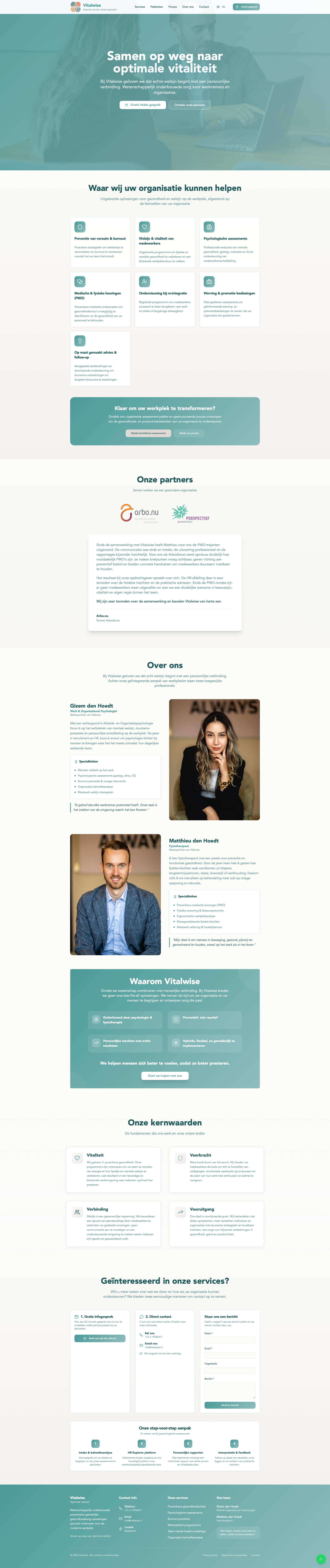 Vitalwise website screenshot